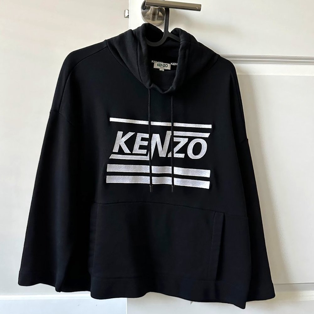 Kenzo Women Sweatshirt/Hoodie 3/4 sleeves Black XS
